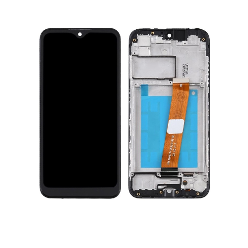 ORIGINAL (Avec châssis) Écran LCD Noir Samsung Galaxy A01 (A015M)