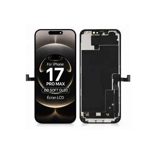 DD SOFT OLED Écran LCD iPhone 17 PRO MAX Noir