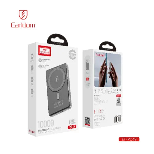 Earldom Magnetic Power bank Black PD49