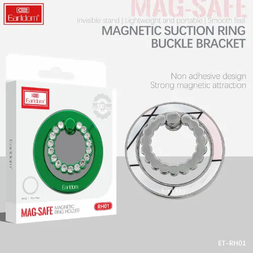 Earldom Meg-Safe Magnetic Ring Holder Green ET-RH01