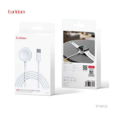 Earldom USB-C Watch Charging Cable White ET-WC22