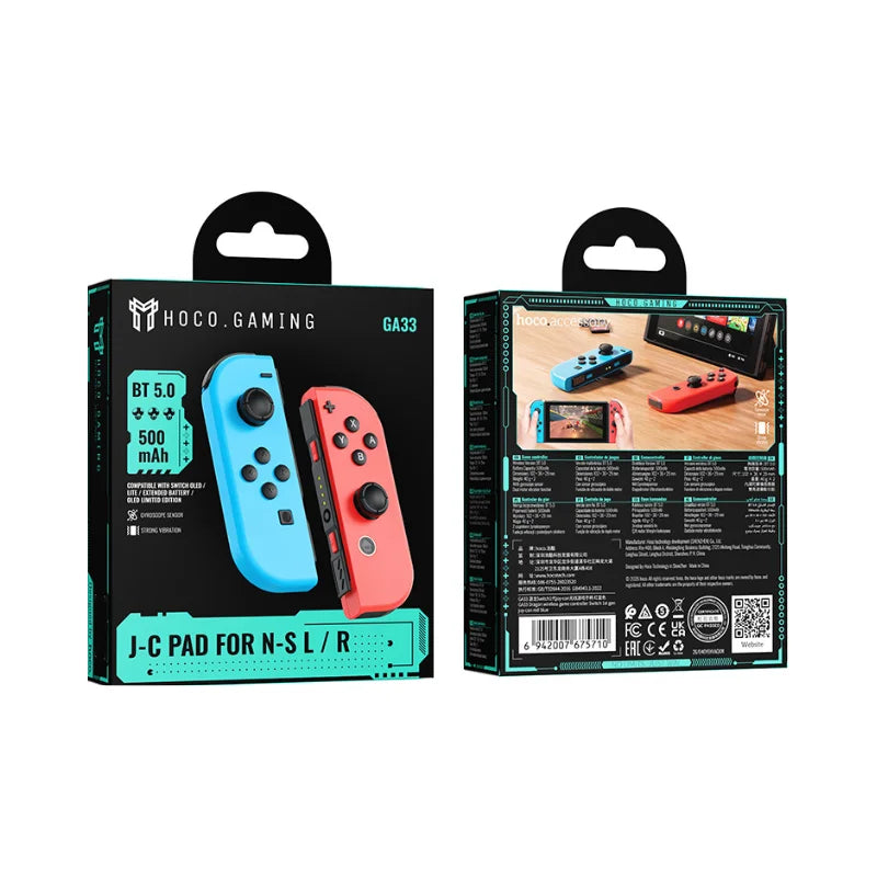 Hoco GA33 Dragon wireless game controller Switch 1st gen joy-con - red blue