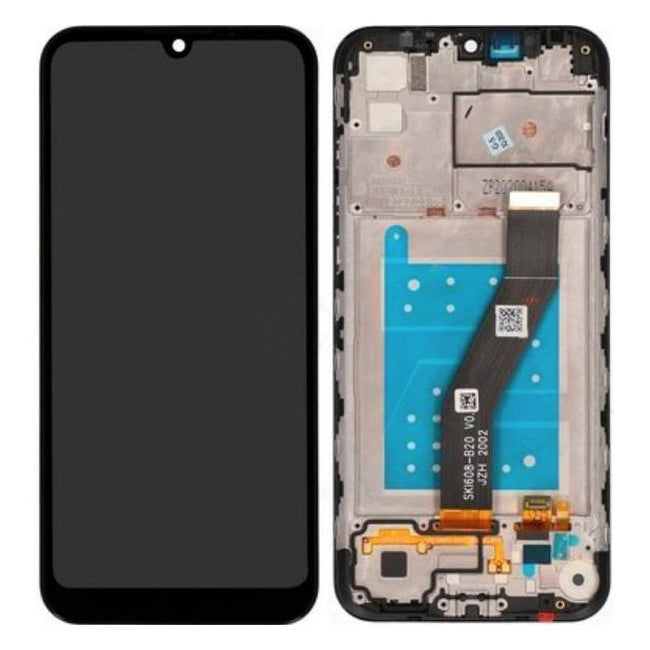 Écran LCD + écran tactile + Cadre - 5D68C16500/5D68C16980 - Motorola Moto E6s (XT2053) Bleu