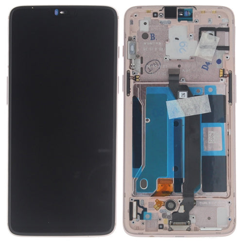 Écran LCD + écran tactile + Cadre 2011100031 OnePlus 6 (A6003) White
