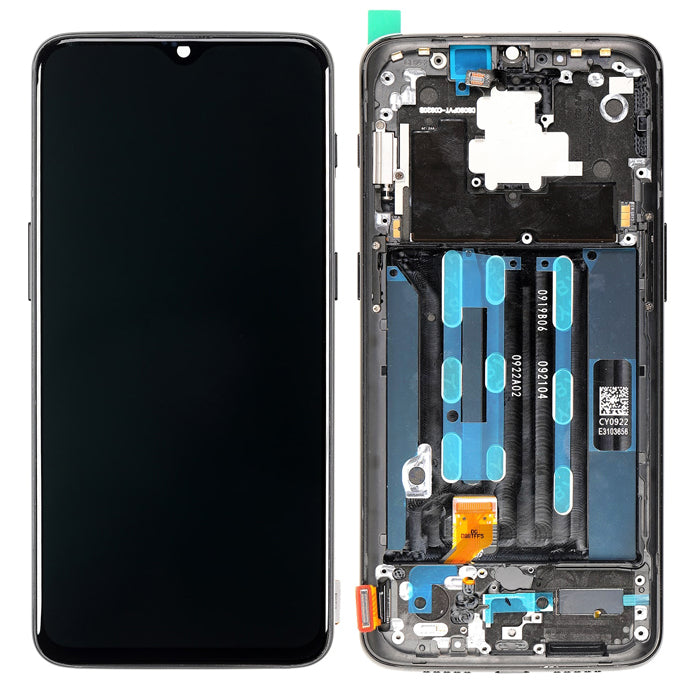 Écran LCD + écran tactile + Cadre - OnePlus 6T (A6013) Midnight Black