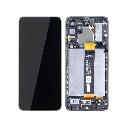 ORIGINAL (Avec châssis) Écran LCD Noir Génial Samsung Galaxy A32 5G (A326B)