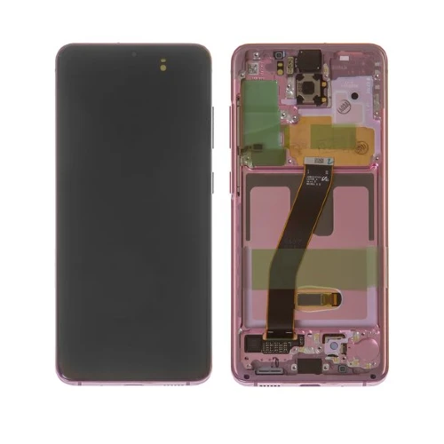OLED (Avec châssis) ECRAN Complet LCD SAMSUNG GALAXY S20 4G/5G (G980F/G981B) Nuage Rose
