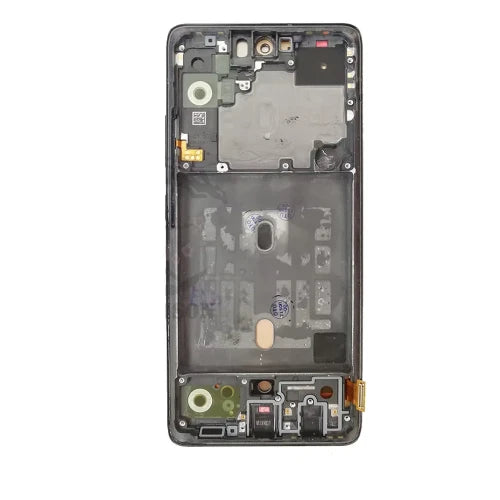 INCELL (Avec Châssis) Écran LCD Samsung Galaxy A51 5G (A516F/B/U/N) Noir Prisme Cube