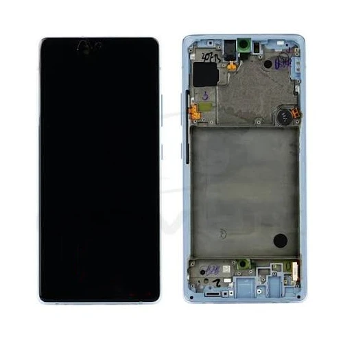 SERVICE PACK (Avec châssis) Écran LCD Samsung Galaxy A71 5G (A716F/B/U) Argent Prisme Cube