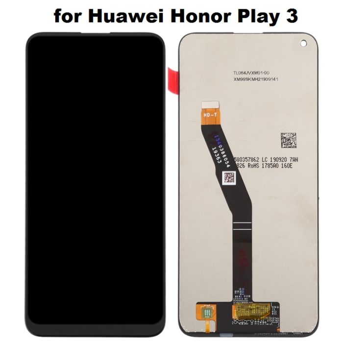 ORIGINAL (Sans châssis) Écran LCD NOIR HONOR PLAY 3