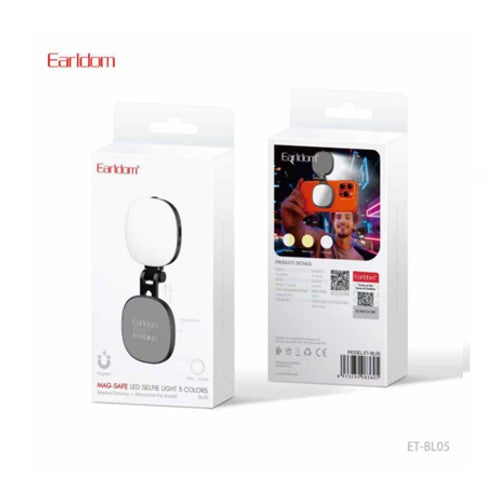 Earldom Mag Safe Led lefie light 3 Colors Black ET-BL05