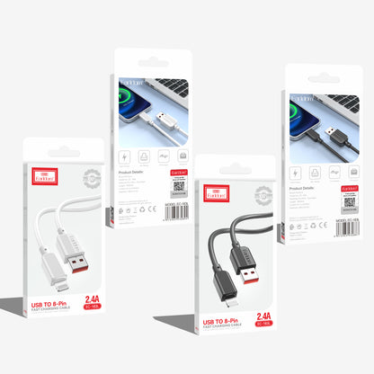 Earldom USB to 8-Pin Fast Charging Cable 2.4A EC-183L (lightning) 1 METER