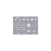 Gabarit de rebillage BGA argenté pour iPhone XS/XR/XS Max