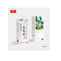 Prise Earldom 2500W (3 prises) SC02 UE Noire