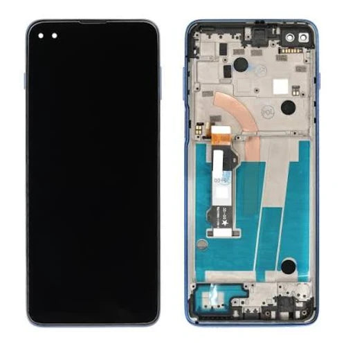 SERVICE PACK (Avec chssis) ÉCRAN LCD Motorola G 5G Plus (2020) Surf bleu