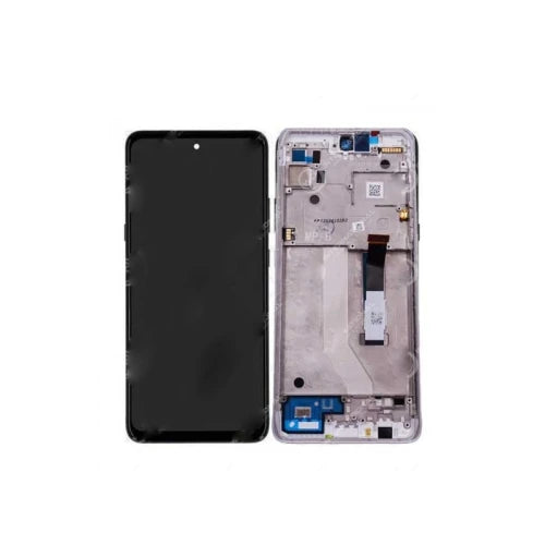 ORIGINAL (Avec chssis) ÉCRAN LCD Motorola G 5G (2021) Argent givré