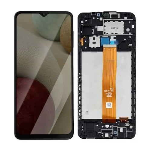 ORIGINAL (Sans châssis) Écran LCD Samsung Galaxy A12 (A125F) Noir