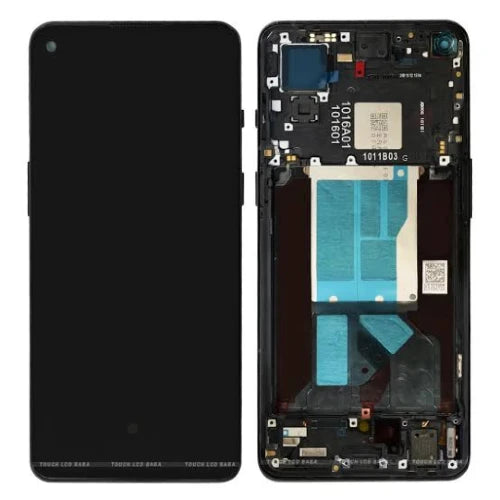 ORIGINAL (Avec châssis) Écran LCD OnePlus 9RT 5G Pirate noir
