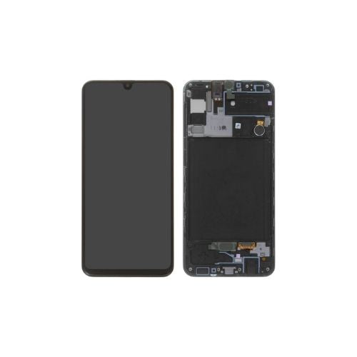 SERVICE PACK (Avec châssis) Écran LCD Noir Prisme Crush Samsung Galaxy A30S (A307F)