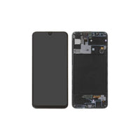 SERVICE PACK (Avec châssis) Écran LCD Noir Prisme Crush Samsung Galaxy A30S (A307F)