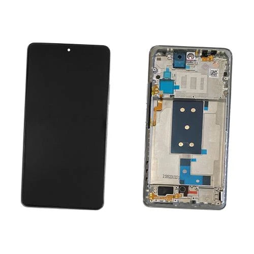 SERVICE PACK (Avec châssis) ÉCRAN LCD Xiaomi 11T PRO 5G Blanc clair de lune
