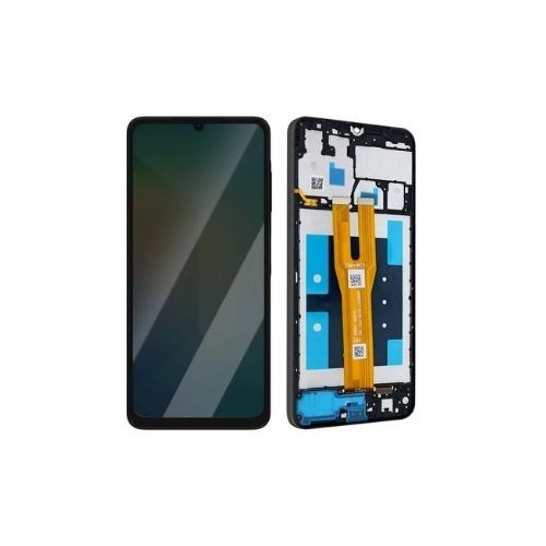 ORIGINAL (Avec châssis) Écran LCD Noir Samsung Galaxy A07 4G (A075F)