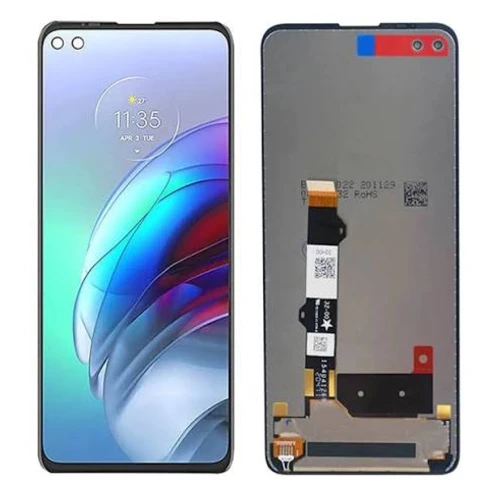ORIGINAL (Avea châssis) ÉCRAN LCD Motorola G100 5G (2021) Noir/Gris Ardoise
