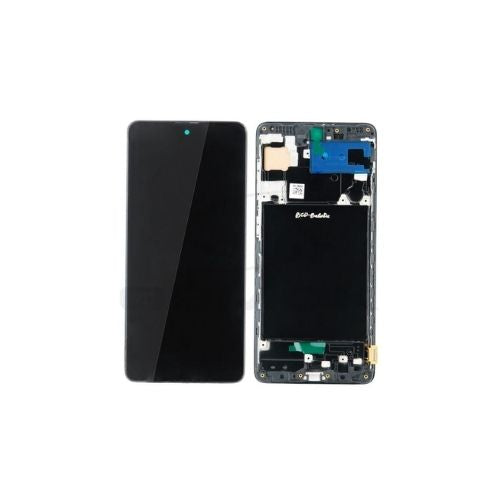 INCELL (Avec châssis) Écran LCD Samsung Galaxy A71 4G (A715F) Noir Prisme Crush