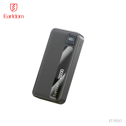 Earldom 20000mAh Big capacity metal Power bank Black ET-PD57