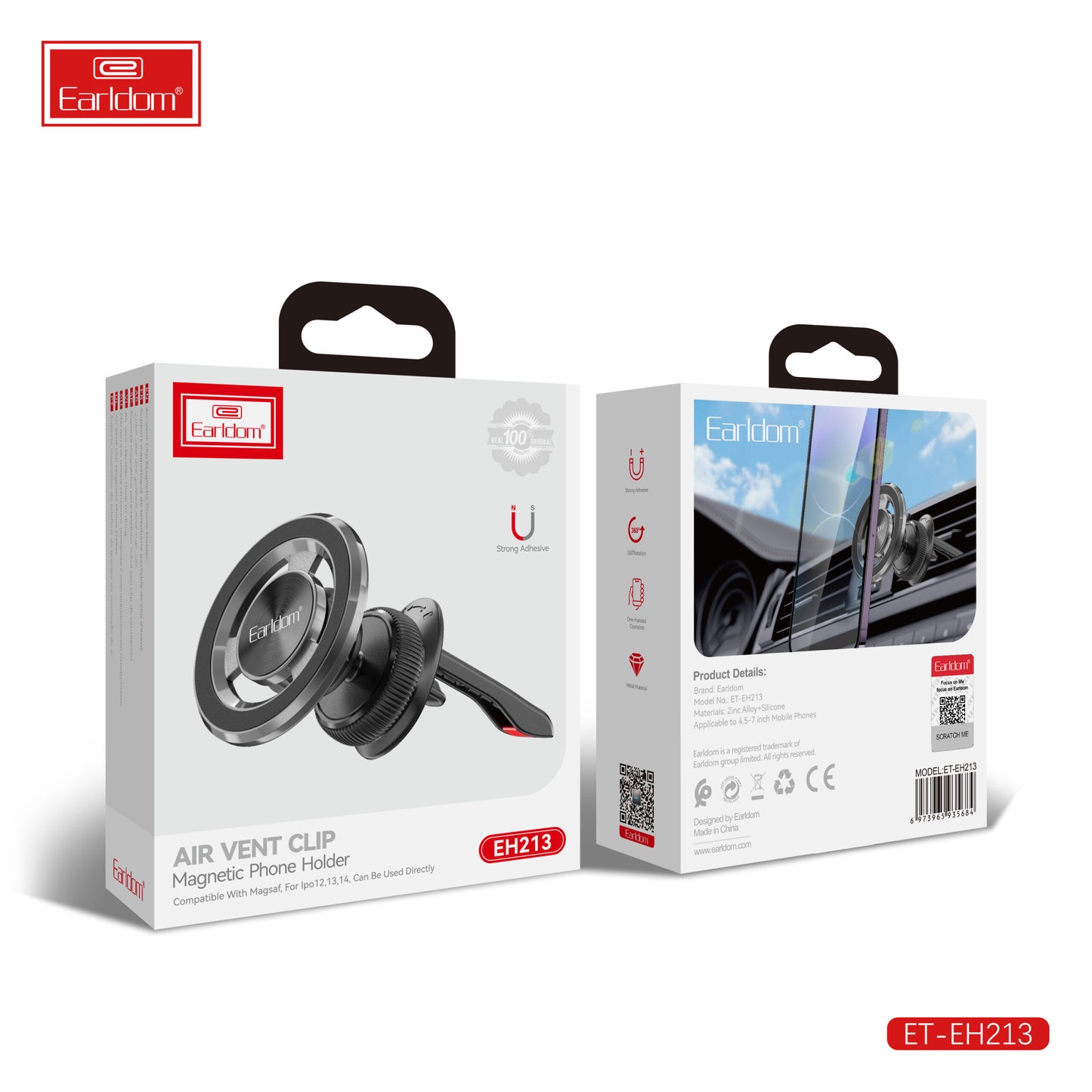 Support de bureau pliable en métal Earldom EH226 Argent