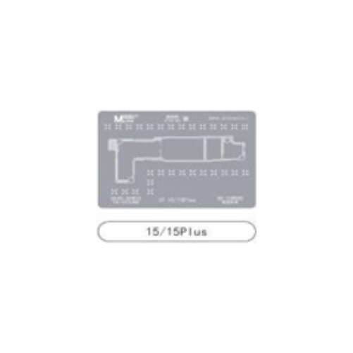 Silver BGA Reballing Stencil Template For iPhone 15/15PLUS