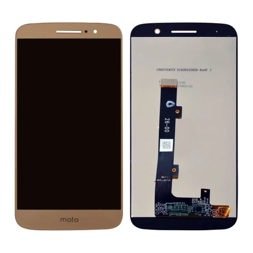 ORIGINAL (Sans châssis) ÉCRAN LCD Motorola M 4G (2016) Or
