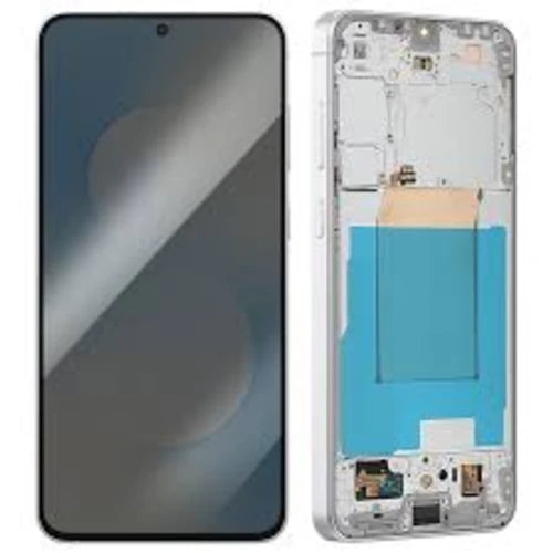 SERVICE PACK (Avec châssis) ECRAN LCD GALAXY S25 FE 5G (S731B) Argent (bleu clair / blanc)