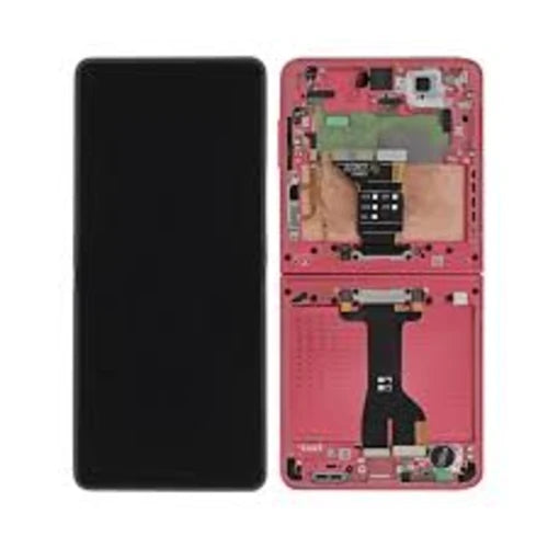 SERVICE PACK (Interne) (Avec Châssis) ECRAN LCD SAMSUNG Z FILP 7 5G (F766B) Rouge corail
