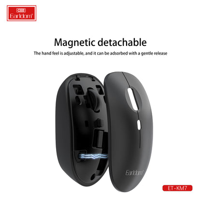 Earldom 2.4 Ghz Portable Wireless Mouse Black ET-KM7