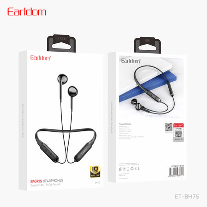 Earldom Sports Headphones Supports Hi-Fi Call sound Black ET-BH75