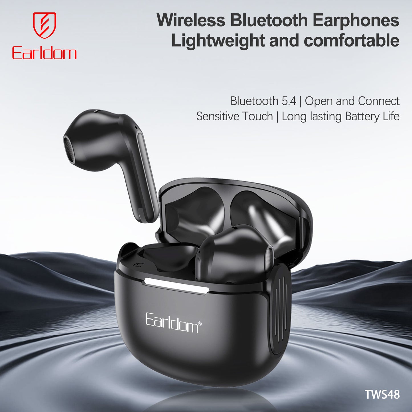 Earldom Breeze True Wireless Earphones Black ET-TWS48