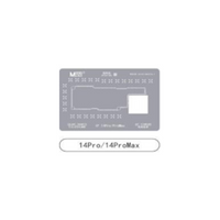 Gabarit de rebillage BGA argenté pour iPhone 14P/14PM