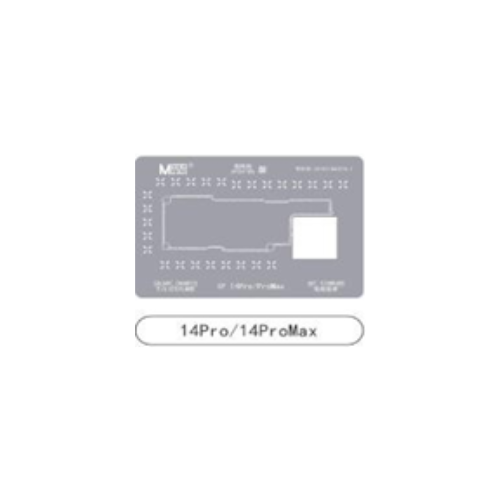 Silver BGA Reballing Stencil Template For iPhone 14P/14PM