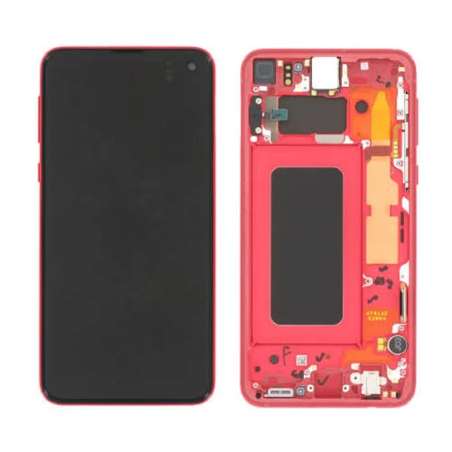 ORIGINAL Reconditionné (Avec châssis) ECRAN LCD SAMSUNG GALAXY S10E (G970F/U) Cardinal Rouge