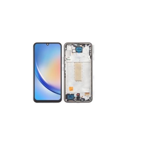 INCELL (Avec châssis) Écran LCD Samsung Galaxy A34 5G (A346B) Noir / Superbe graphite