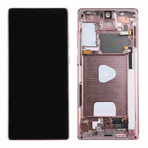 OLED (Avec châssis) Ecran LCD SAMSUNG GALAXY NOTE 20 5G/4G (N981B/U/N980F) Noir mystique / Gris mystique