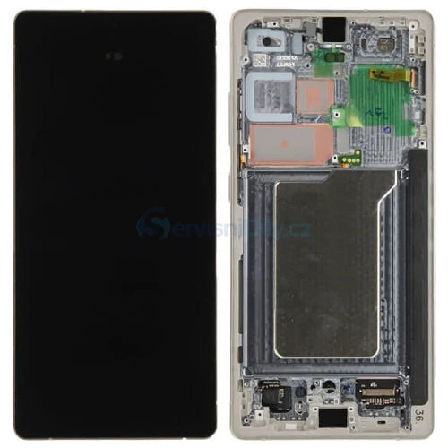 SERVICE PACK (Avec châssis) ECRAN LCD SAMSUNG GALAXY S25 5G (S931B) Vert Menthe
