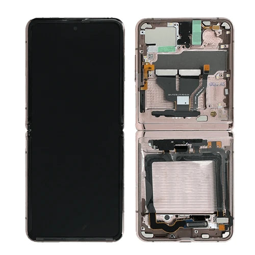 SERVICE PACK (Interne) (Avec châssis) Écran LCD SAMSUNG GALAXY Z FLIP 3 5G (F711B) Vert