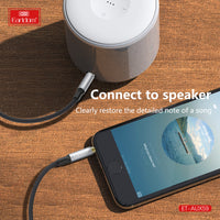 Câble auxiliaire Hi-Fi Earldom 3,5 mm - Noir | AUX59