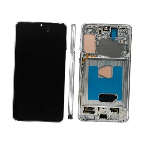 OLED (Avec châssis) ECRAN LCD SAMSUNG GALAXY S21 PLUS 5G (G996B/U) Phantom Blanc / Argent