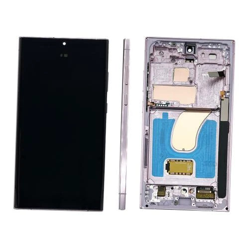 OLED (Avec châssis) ECRAN LCD Samsung Galaxy S23 Ultra 5G (S918B) Rose clair / Lavande