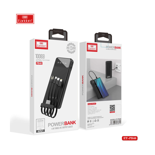Earldom 3in1 micro & ios & type-c Black ET-PB46