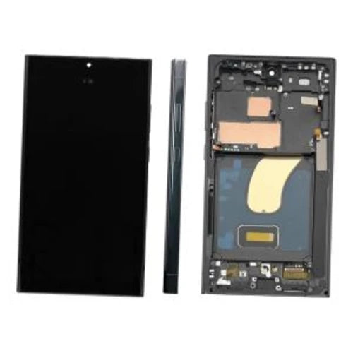 SERVICE PACK (Avec châssis) ECRAN LCD Samsung Galaxy S23 Ultra 5G (S918B) Vert militaire / Vert foncé