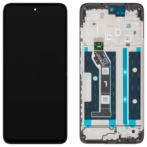 ORIGINAL (Avec chssis) ÉCRAN LCD Motorola G17 Power (2025) Noir/Bleu du soir
